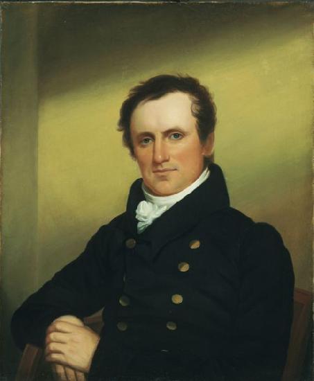 John Wesley Jarvis James Fenimore Cooper oil painting image